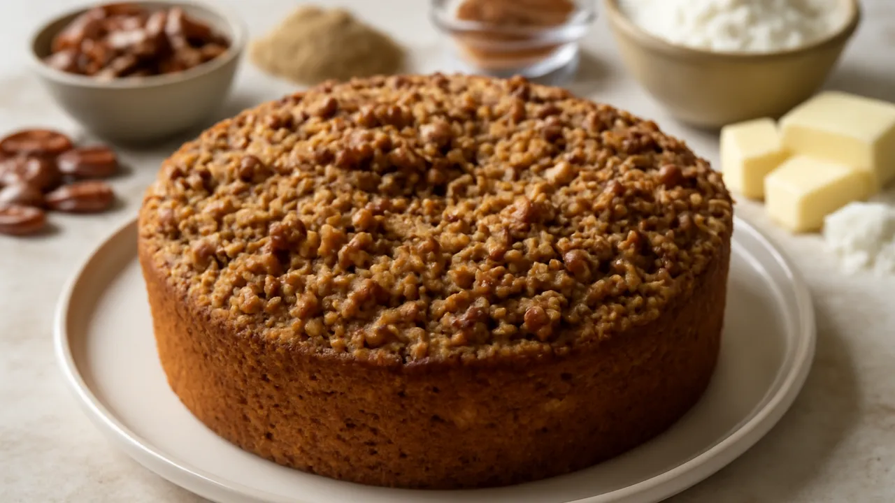 Sour Cream Coffee Cake with Pecan Streusel