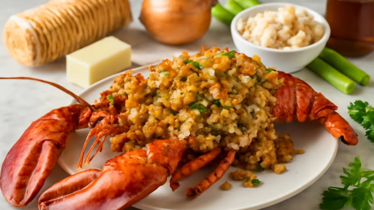 Baked Stuffed Lobster