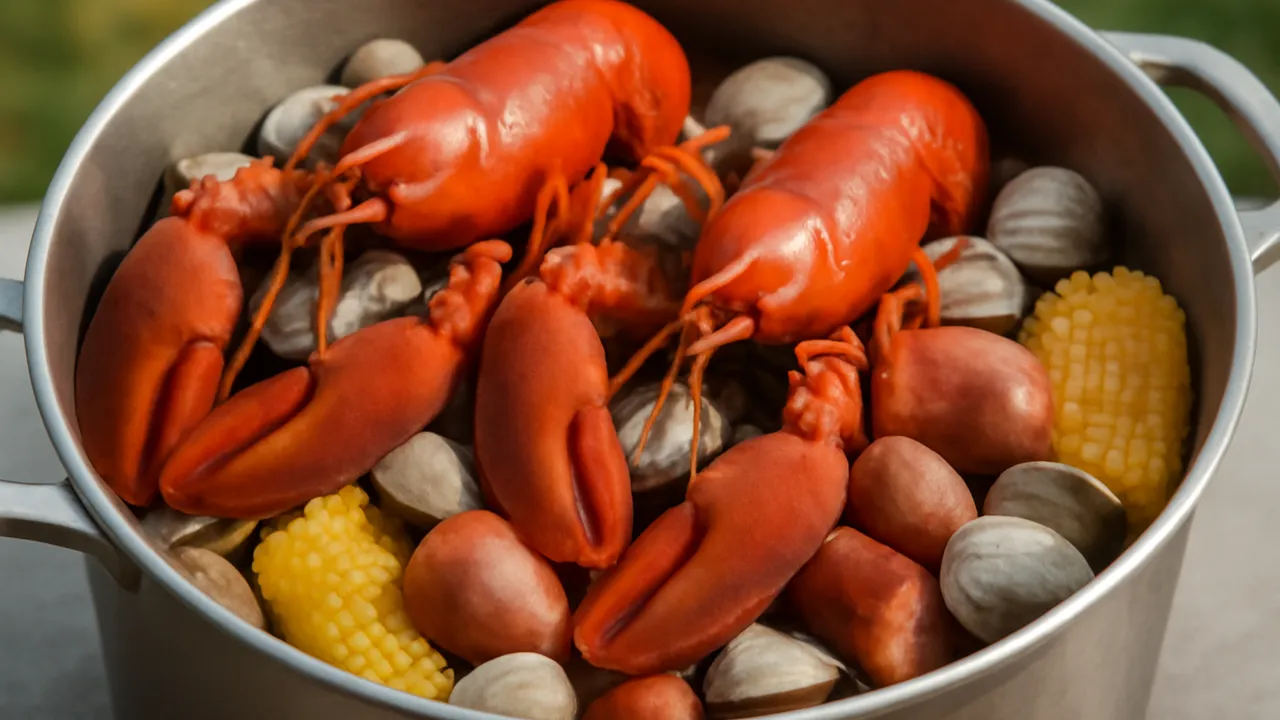 Backyard Clam Bake in a Pot