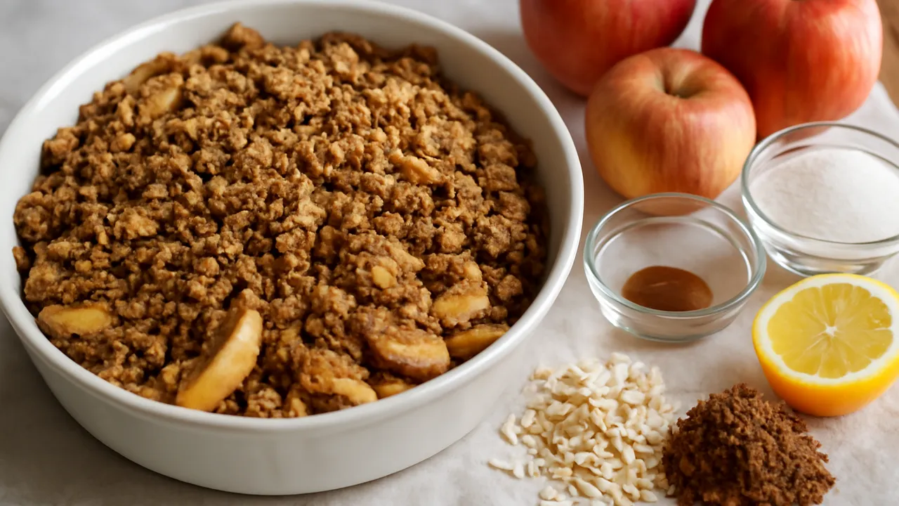 Oat and Brown Sugar Apple Crisp