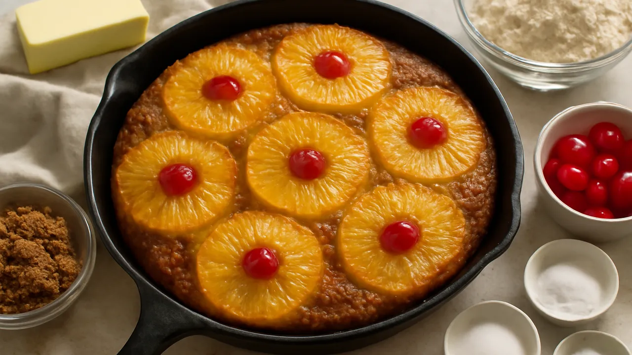 Pineapple Upside-Down Skillet Cake
