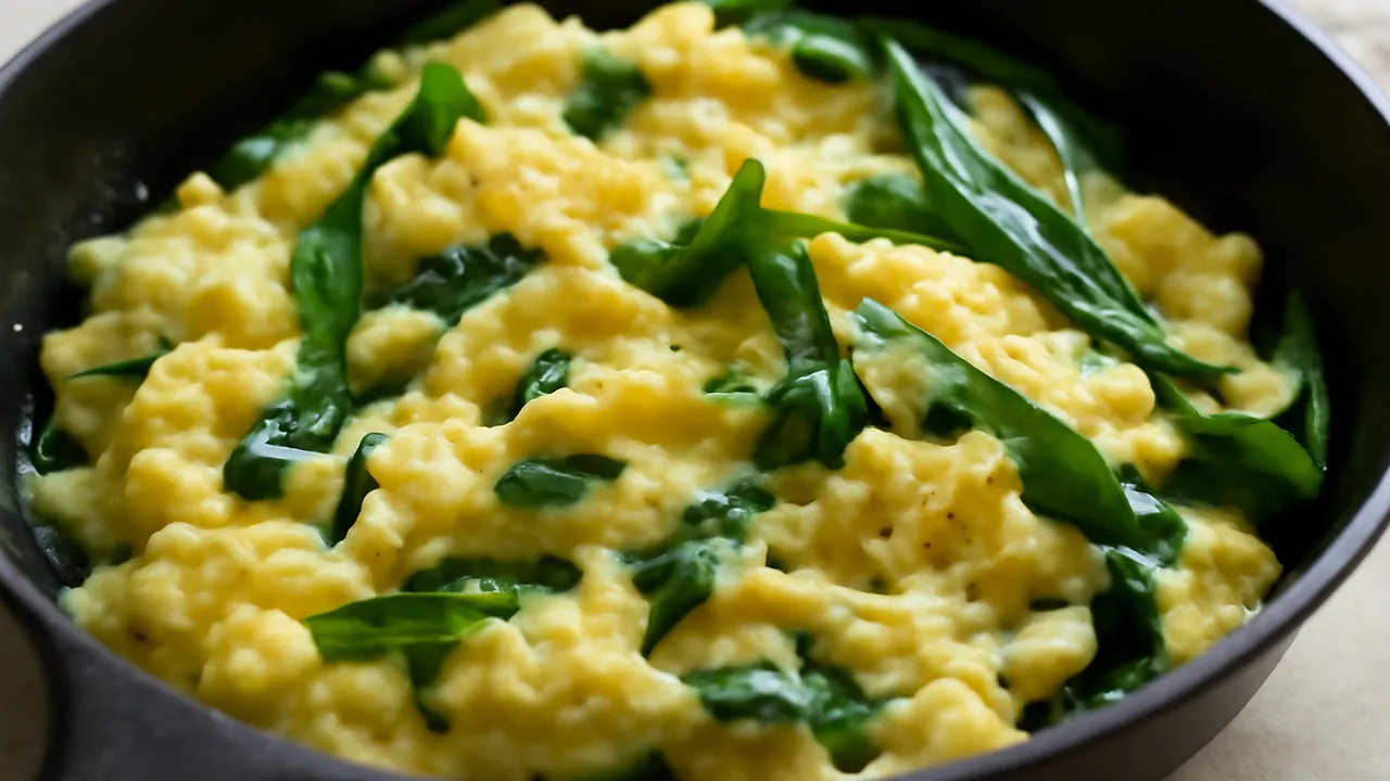 Ramps and Eggs Skillet Scramble