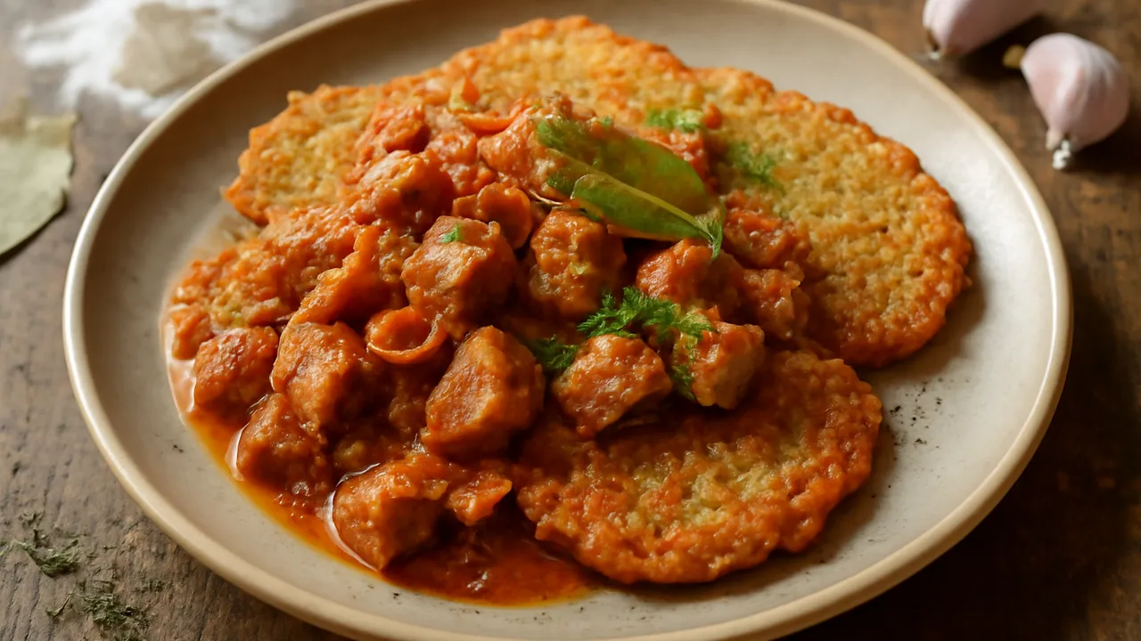 Machanka (Belarusian Pork Stew with Draniki)